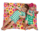 bambini con Sindrome di Pallister-Killian su juna coperta a fiori